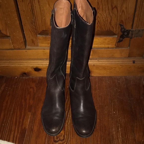 J. Crew Shoes - J Crew Brewster Brown Leather Riding Boots 9.5
